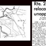 History documents related to Fitchburg Road (Route 2A) in Ayer.