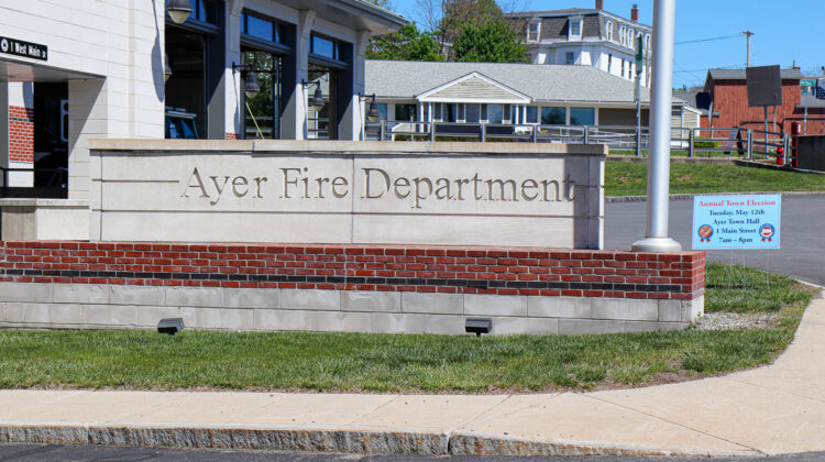 Ayer Fire Department sign