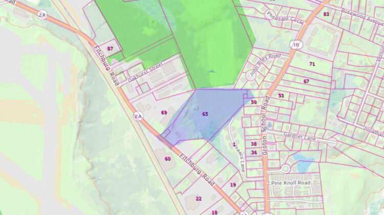 GIS Map of 65 Fitchburg Road, Ayer and nearby properties
